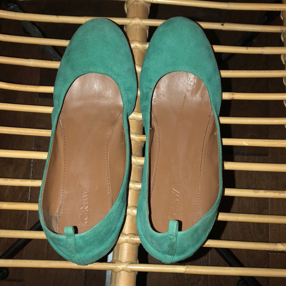 J. Crew suede Anya flats Size 8